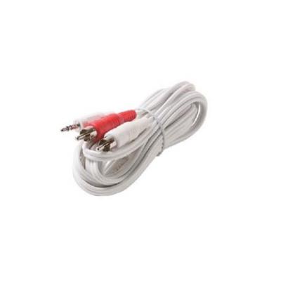 2 Feet Y3.5-Plug - 2-RCA Male