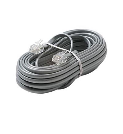 6C 15 Silver Modular Line Cord