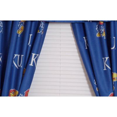 NCAA Kansas Jayhawks Logo Collegiate Window Curtains