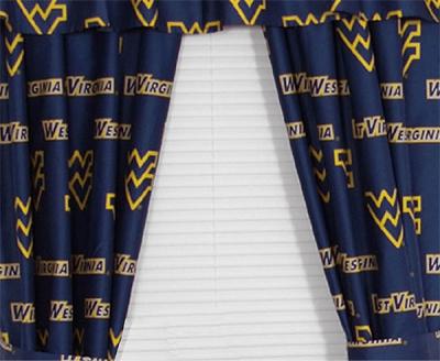 West Virginia Mountaineers Collegiate Window Curtains