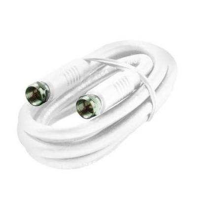 3 F-F White RG6/UL Cable