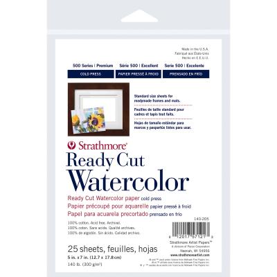 Strathmore Watercolor Paper Pack 5'X7'-25 Sheets