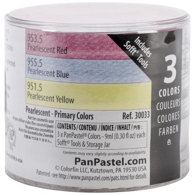 PanPastel Ultra Soft Artist Pastel Set 9ml 3/Pkg-Pearlescent - Primary