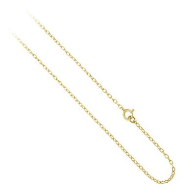 18K Gold over Sterling Silver 1mm Rolo Chain Bracelet, Anklet, Necklace 7' 8' 9' 10' 12' 14' 16' 18' 20' 22' 24' 30' 36'