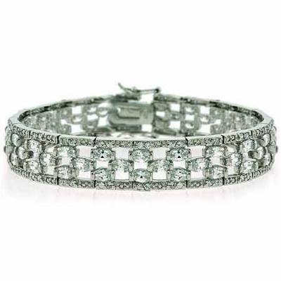 Sterling Silver Dazzling CZ Bracelet
