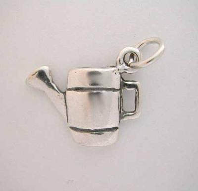 Silver * WATERING CAN CHARM * Flower Water