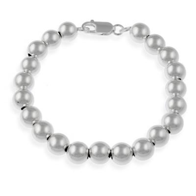 Sterling Silver 8mm Beaded Bracelet