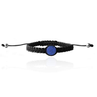 Blue Crystal Fireball Adjustable Childrens Bracelet