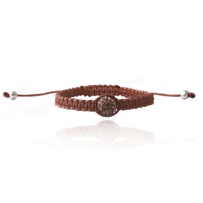 Champagne Crystal Fireball Adjustable Childrens Bracelet