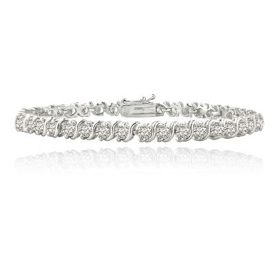 4.85ct CZ S Design Tennis Bracelet
