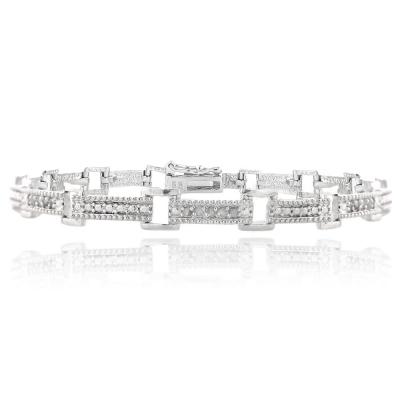 1/4ct Diamond Bar Link Bracelet
