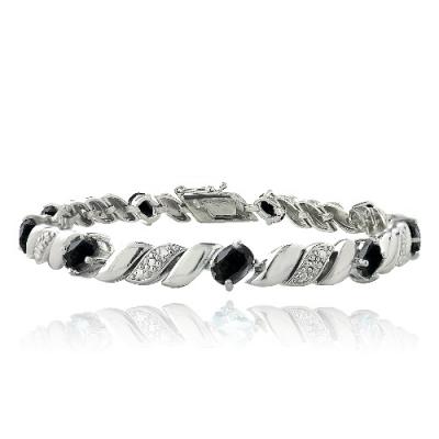 5.4ct Sapphire & Diamond Accent San Marco Bracelet