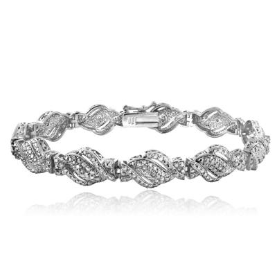 1/4 Ct Diamond Twist Bracelet