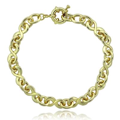 Gold Tone Infinity Link Bracelet