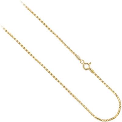 18K Gold Over Sterling Silver 1mm Popcorn Chain Necklace 14' 16' 18' 20' 24' 30'