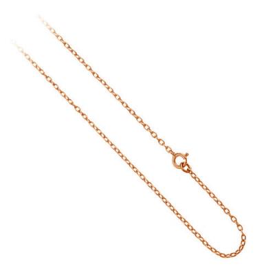 18k Rose Gold over Sterling Silver 1mm Rolo Chain Necklace 14' 16' 18' 20' 24' 30'