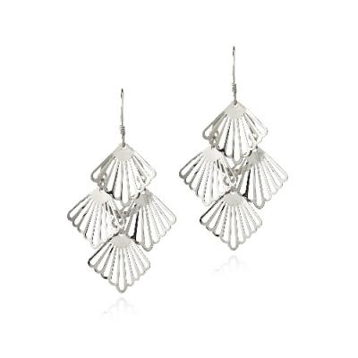 Sterling Silver 4 Seashell Chandelier Earrings