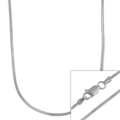 Sterling Silver 1.3mm Italian 16' 18' 20' 24' 30' Square Snake Chain Necklace