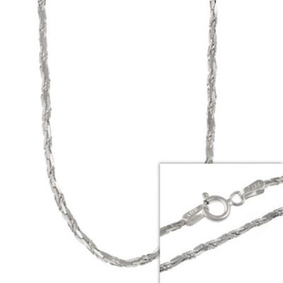Sterling Silver 2mm Italian Tornado Chain Necklace 16' 18' 20' 24'