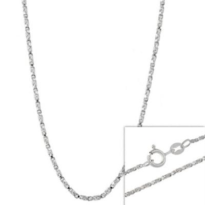 Sterling Silver 1mm Italian Twisted Box Chain Necklace 18' 20' 24'