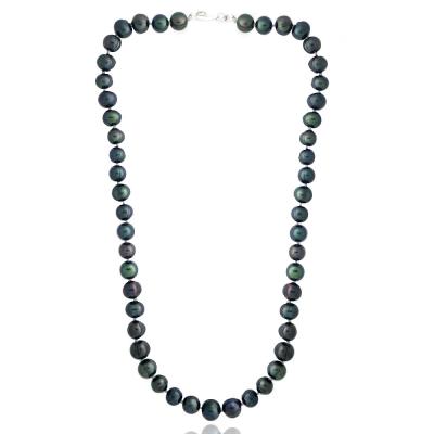 Peacock Freshwater Cultured 8-9mm Pearls Necklace, 18'