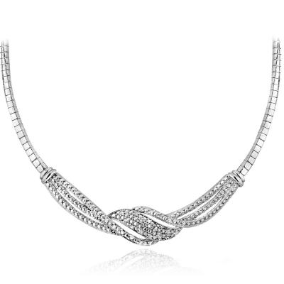 1/4 Ct Diamond Twist Frontal Necklace