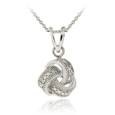 Diamond Accent Love Knot Necklace