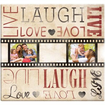 MBI Live Laugh Love Film Strip Post Bound Album 12'X12'-