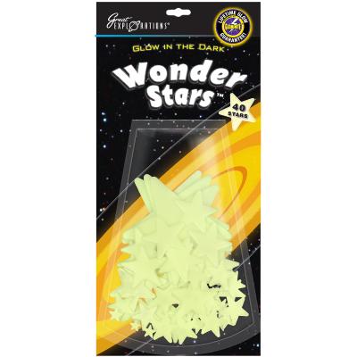 Glow-In-The-Dark Star Packs-Wonder Stars 40/Pkg