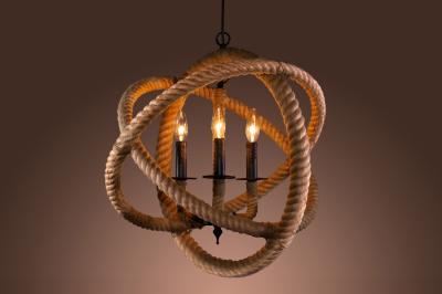 Warehouse of Tiffanys Rope Enclosed 3-light Chandelier