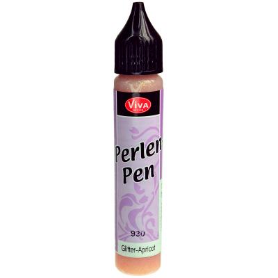 Viva Decor Pearl Pen 25ml-Glitter Apricot