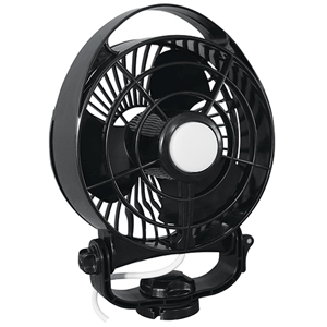 Caframo Maestro 12V 3-Speed 6' Marine Fan w/LED Light - Black