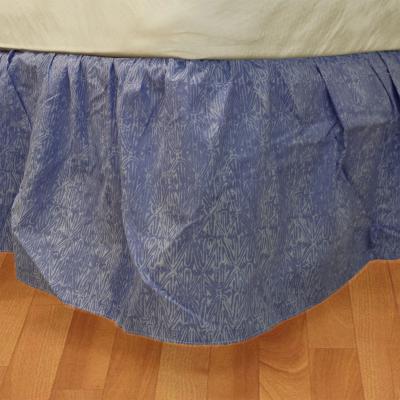 Blue Geometric Twin Bedskirt Abstract Bedding Accessory