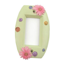 Flower Power - Single Toggle Daisy Lightswitch Plate - Bathr