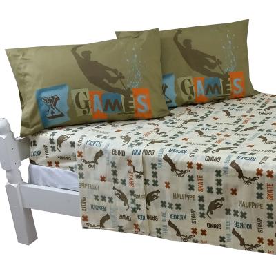 X Games Full Bed Sheet Set Extreme Sports Graphix Bedding