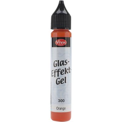 Viva Decor Glass Effect Gel 25ml-Orange
