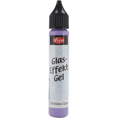 Viva Decor Glass Effect Gel 25ml-Orchid Opaque