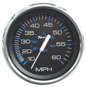 Faria Chesapeake Black SS 4' Speedometer - 60MPH (Mechanical)
