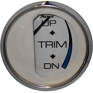 Faria Chesapeake White SS 2' Trim Gauge (Mercury / Mariner / Mercruiser / Volvo DP / Yamaha-2001 and newer)