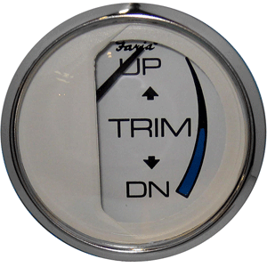 Faria Chesapeake White SS 2' Trim Gauge (J/E/Suzuki Outboard)