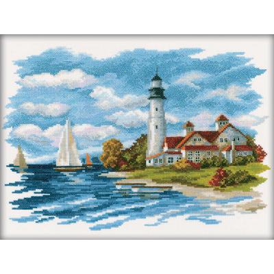 RTO Counted Cross Stitch Kit 13.5''X9.75''-Seaside Beauty (14 Count)