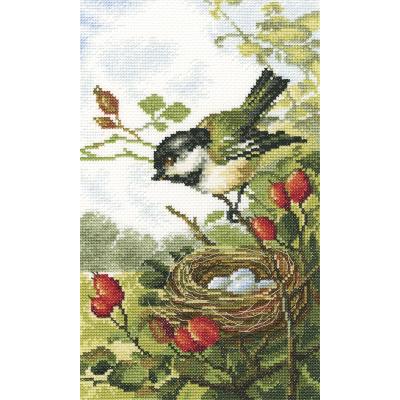 RTO Counted Cross Stitch Kit 6.25''X9.75''-On A Briar Branch (18 Count)