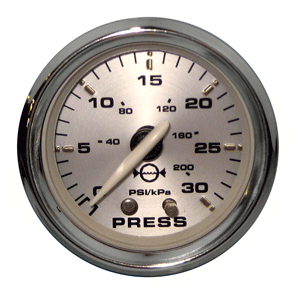 Faria Kronos 2' Water Pressure Gauge Kit - 30 PSI