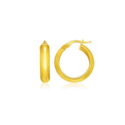 14k Yellow Gold Hoop Style Earrings