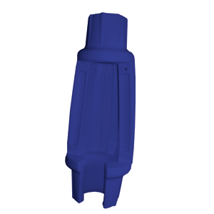 Dock Edge Torpedo Pipe Bumper - 18' - Royal Blue