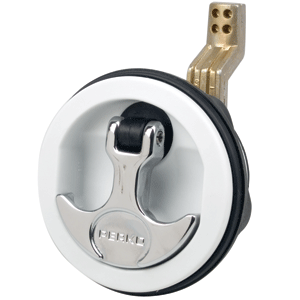 Perko Flush Latch - Surface Mount Offset Cam Bar - 2.5' Hole - White