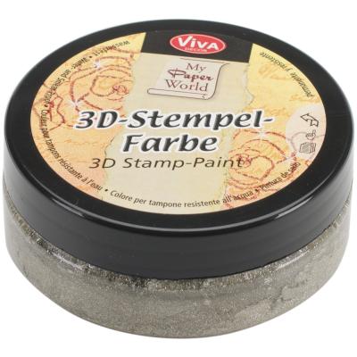 3D Stamp Paint 50ml-Silver-Gold-Metallic