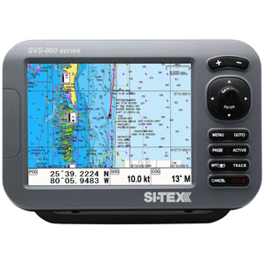 SI-TEX SVS-880C 8' Chartplotter w/Internal GPS Antenna & Navionics+ Card