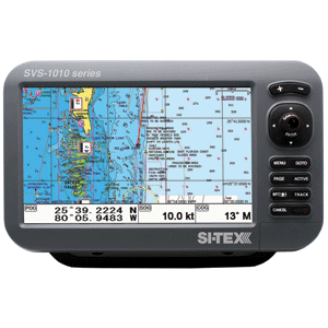 SI-TEX SVS-1010CE 10' Chartplotter w/External GPS Antenna & Navionics+ Card