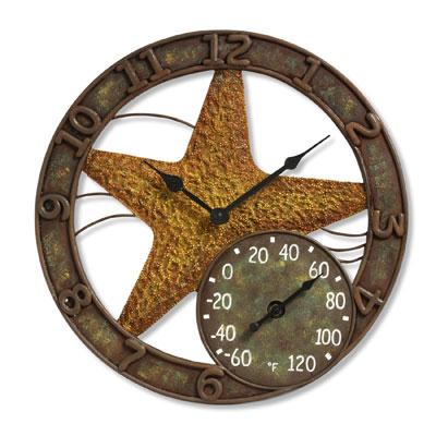 14' Starfish Clock w Thermomet